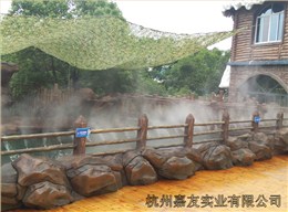 广州长乔极地海洋公园喷雾降温及造景案例