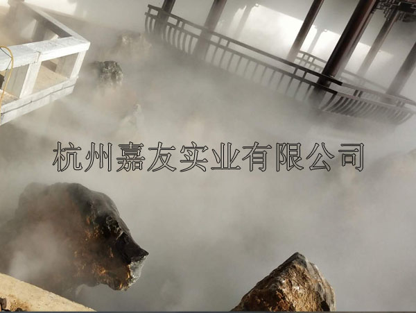 常州某旅游景点“极悦注册”景观造雾降温系统安装案例