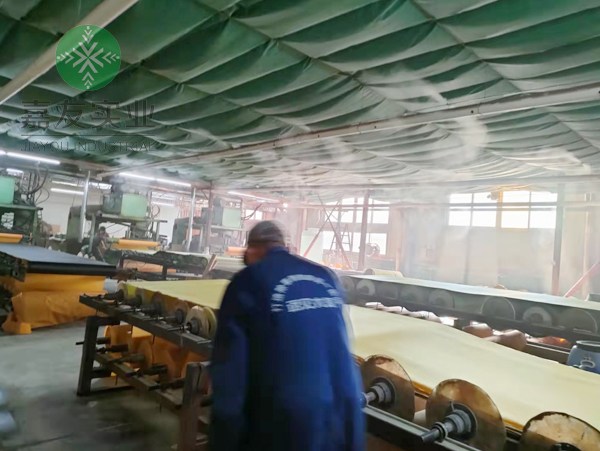 广州极悦为正威新材料安装纺织厂用加湿器案例