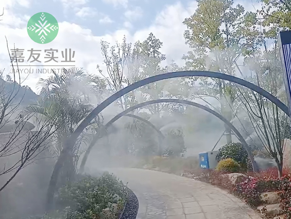 广州极悦为赣州天沐制定温泉区水系雾森系统案例