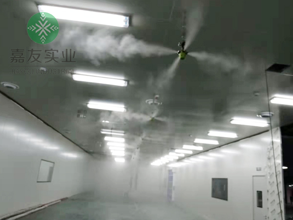 广州极悦干雾加湿器助力精亚光伏车间加湿项目
