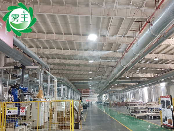 加湿案例|极悦注册高压微雾加湿器助力赣州一家具制造厂提质增效