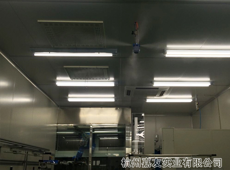 极悦注册张家港机电有限公司车间干雾加湿除静电案例