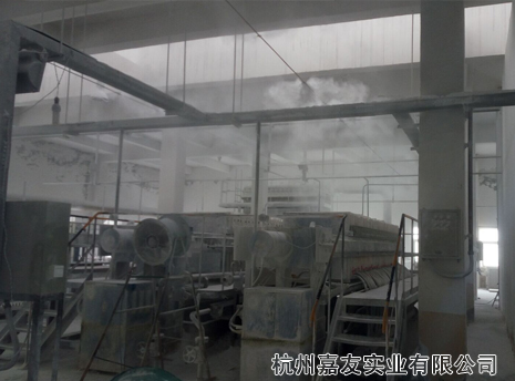 广州油脂化工压滤车间喷雾降尘案例