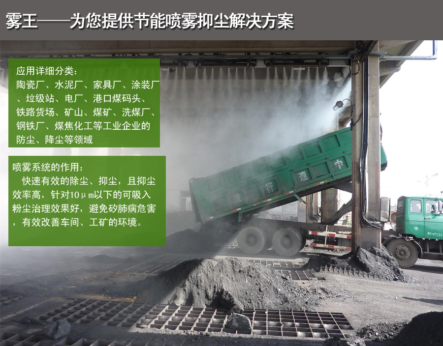 极悦注册提供喷雾抑尘解决方案