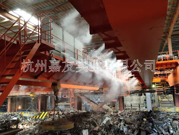 唐山正丰钢铁安装“极悦注册”喷雾降尘系统案例