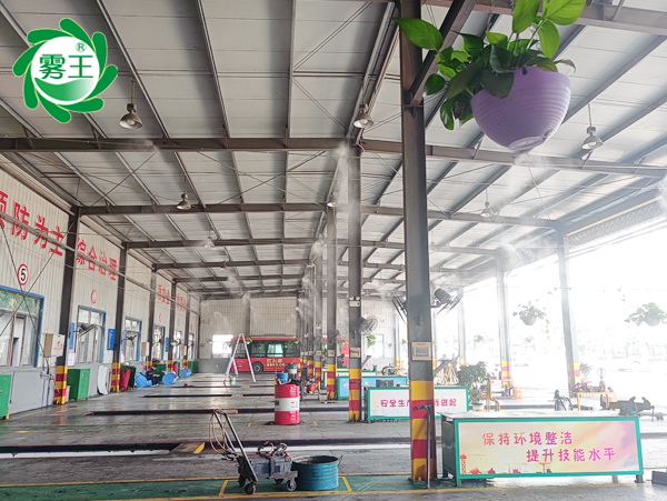 清凉作业选极悦注册喷雾降温系统—淦源机械降温项目完工验收