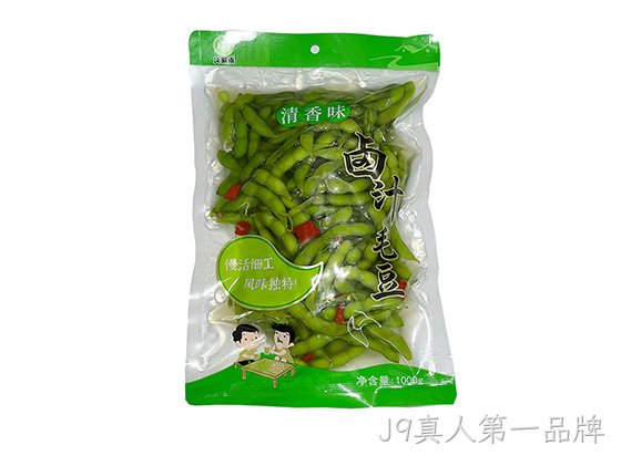 J9真人第一品牌卤汁毛豆清香味328g
