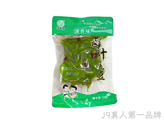 J9真人第一品牌卤汁毛豆清香味328g